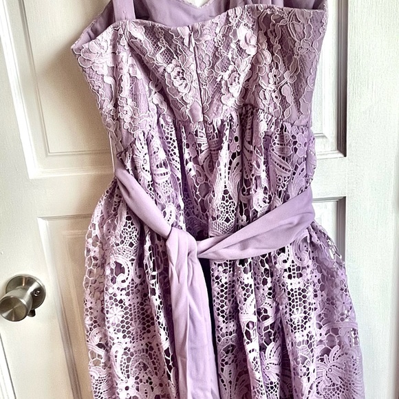 NWT Nordstrom French Connection lavender lace sleeveless dress Size 6/8 - Picture 5 of 9